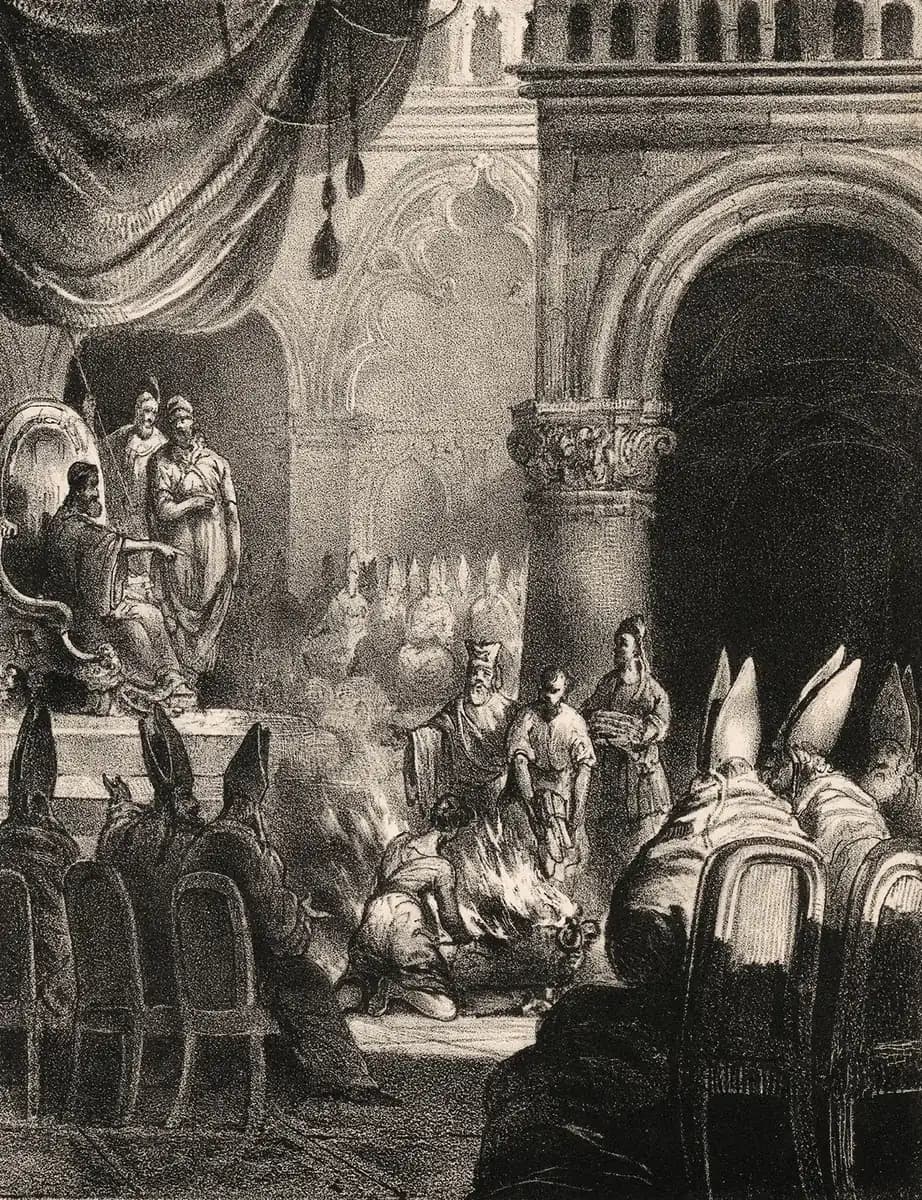 An engraving of the Council of Nicaea